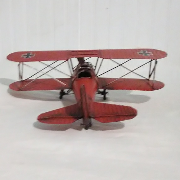 Metal Red Barron War Plane - Picture 6 of 8